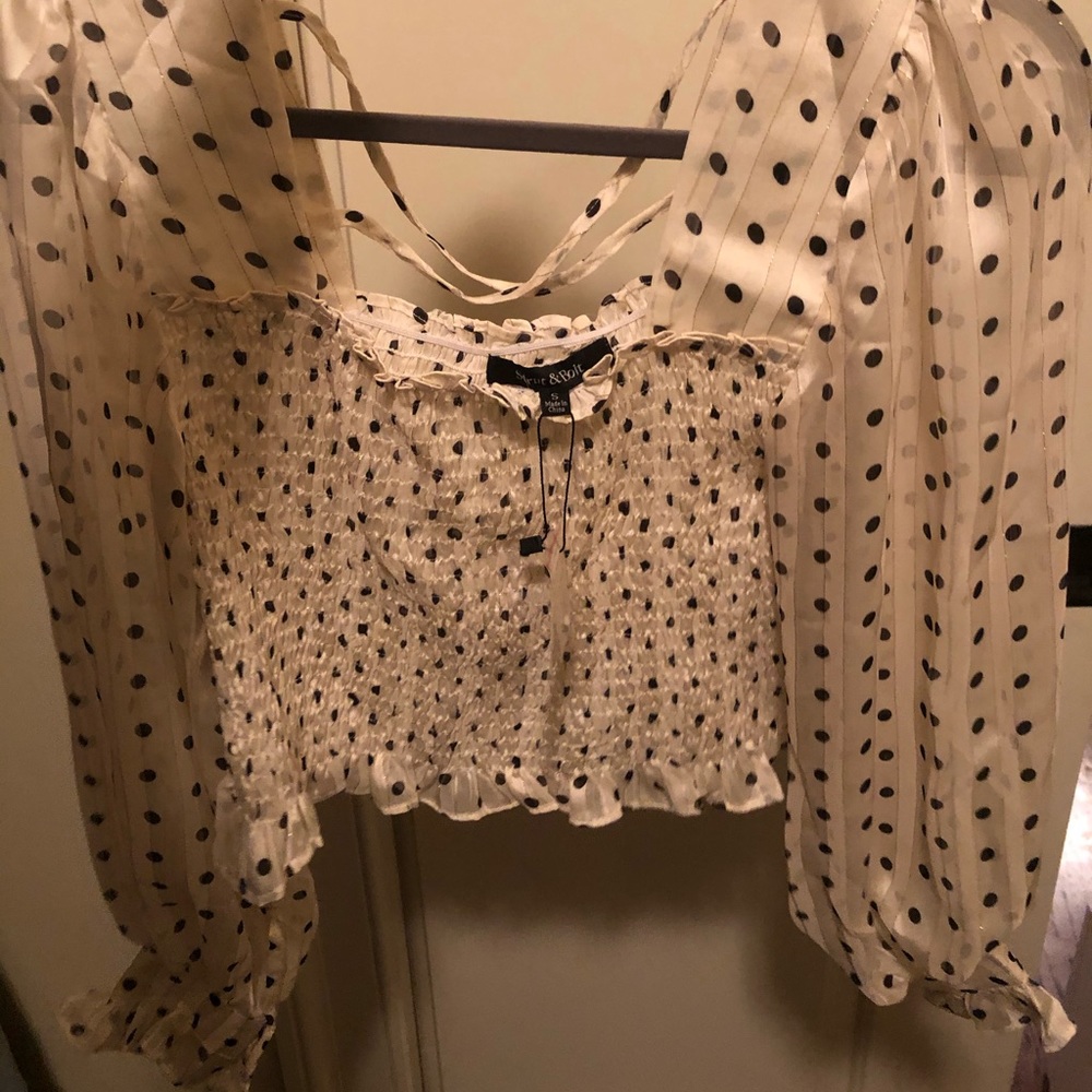 NEW WITH TAGS Polka dot blouse
